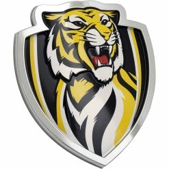 Richmond Tigers AFL Supporter 3D Chrome Logo