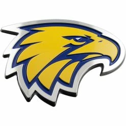 West Coast Eagles AFL Supporter 3D Chrome Logo