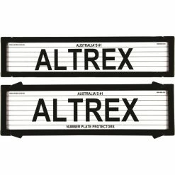 Altrex Number Plate Protector - 6 Figure Deluxe With Lines 6LP
