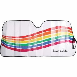 Love This Life Rainbow Wave Sunshade Fashion Accordion Front