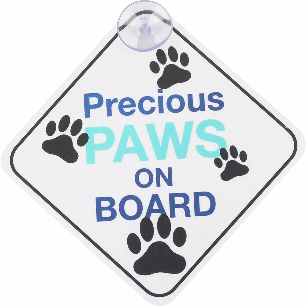 Cabin Crew Pets Window Sign - Precious Paws On Board