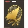 Hot Stuff Sticker Golden Wolf Dream Catcher, Metallic