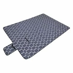 Cabin Crew Picnic Rug 140cm X 200cm Navy/White