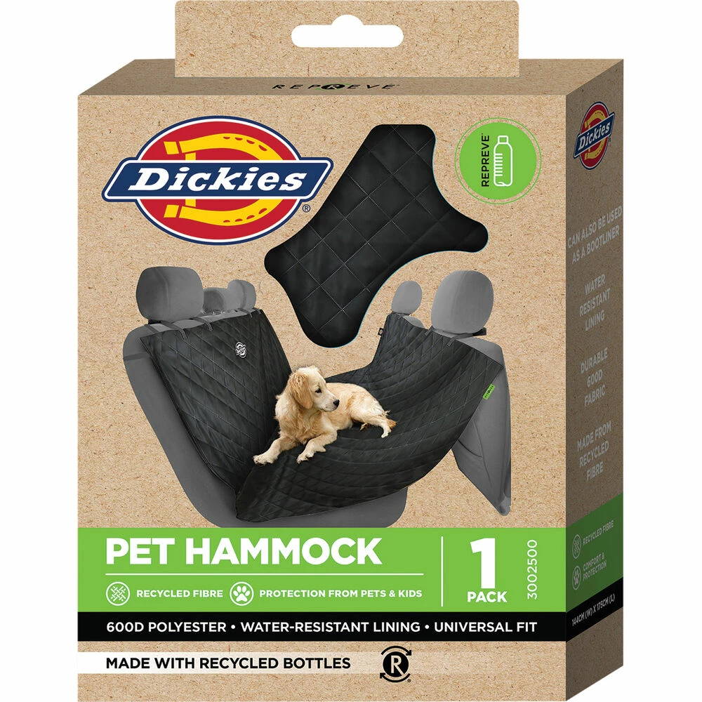 Dickies Repreve Pets Hammock Seat Protector Black/Sand - Image 4