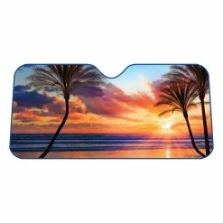 Aromadrive Sunset Beach Fashion Sunshade Accordion Front
