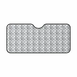 SCA Medium Bubble Front Sunshade Checkered Glitter Accordion