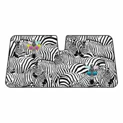 Sperling Enterprises Zebra Collage Fashion Sunshade Accordion Front