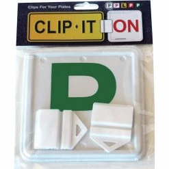 Clip It On QLD/TAS/ACT/SA/NT Green P Plate And Clips Twin Pack