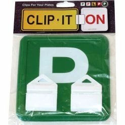 Clip It On VIC/WA Green P Plate And Clips Twin Pack