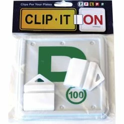 Clip It On NSW '100' Green P Plate And Clips Twin Pack