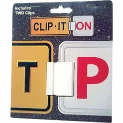 Clip It On White Standard Plate Clips