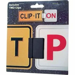 Clip It On Black Standard Plate Clips