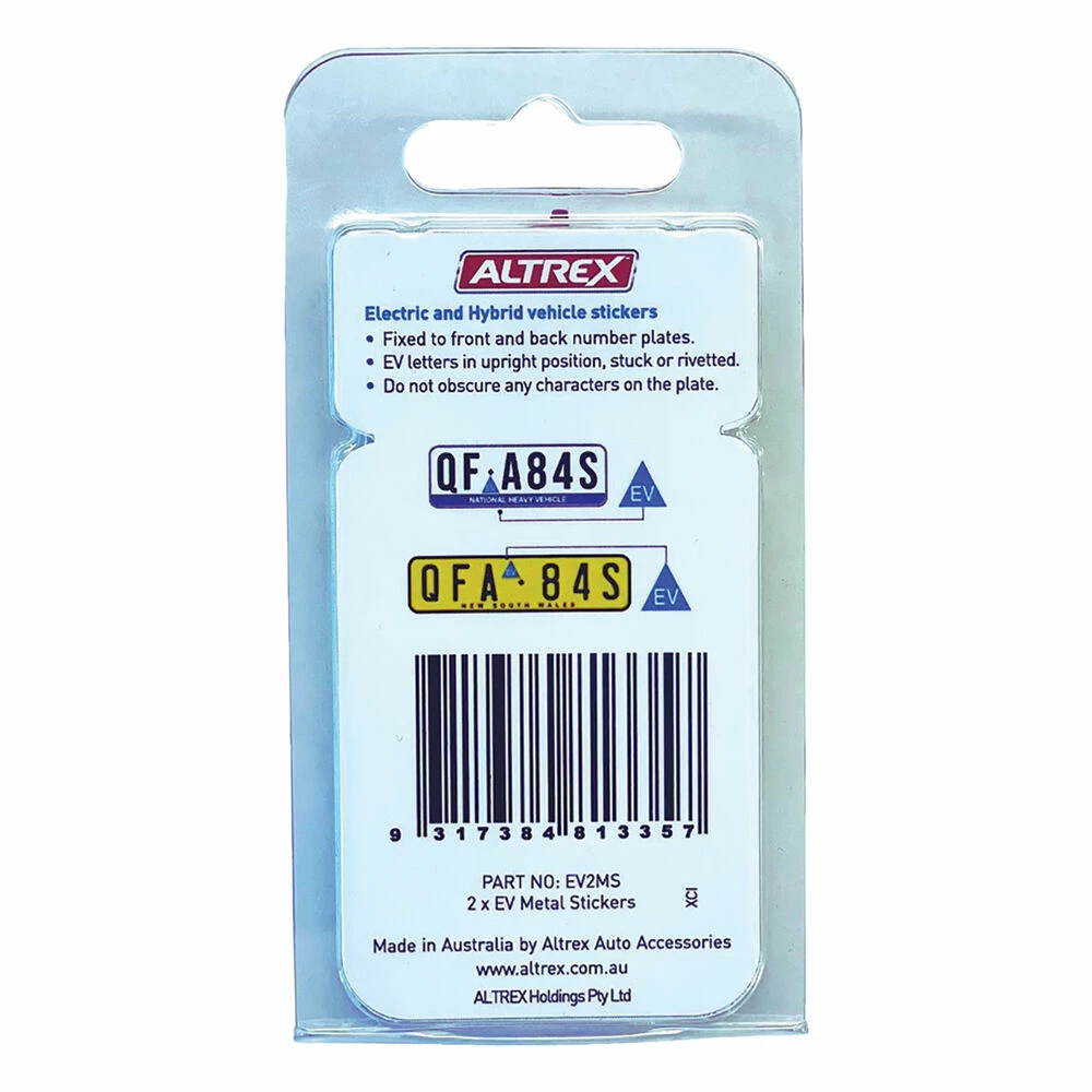 Altrex Electric And Hybrid Vechicle Tags 2 Pack - Image 2