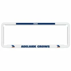 AFL Number Plate Protector - Crows, 6 Figure Clear Standard