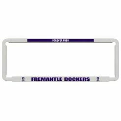 AFL Number Plate Protector - Fremantle, 6 Figure Clear Standard
