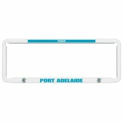 AFL Number Plate Protector - Power, 6 Figure Clear Standard
