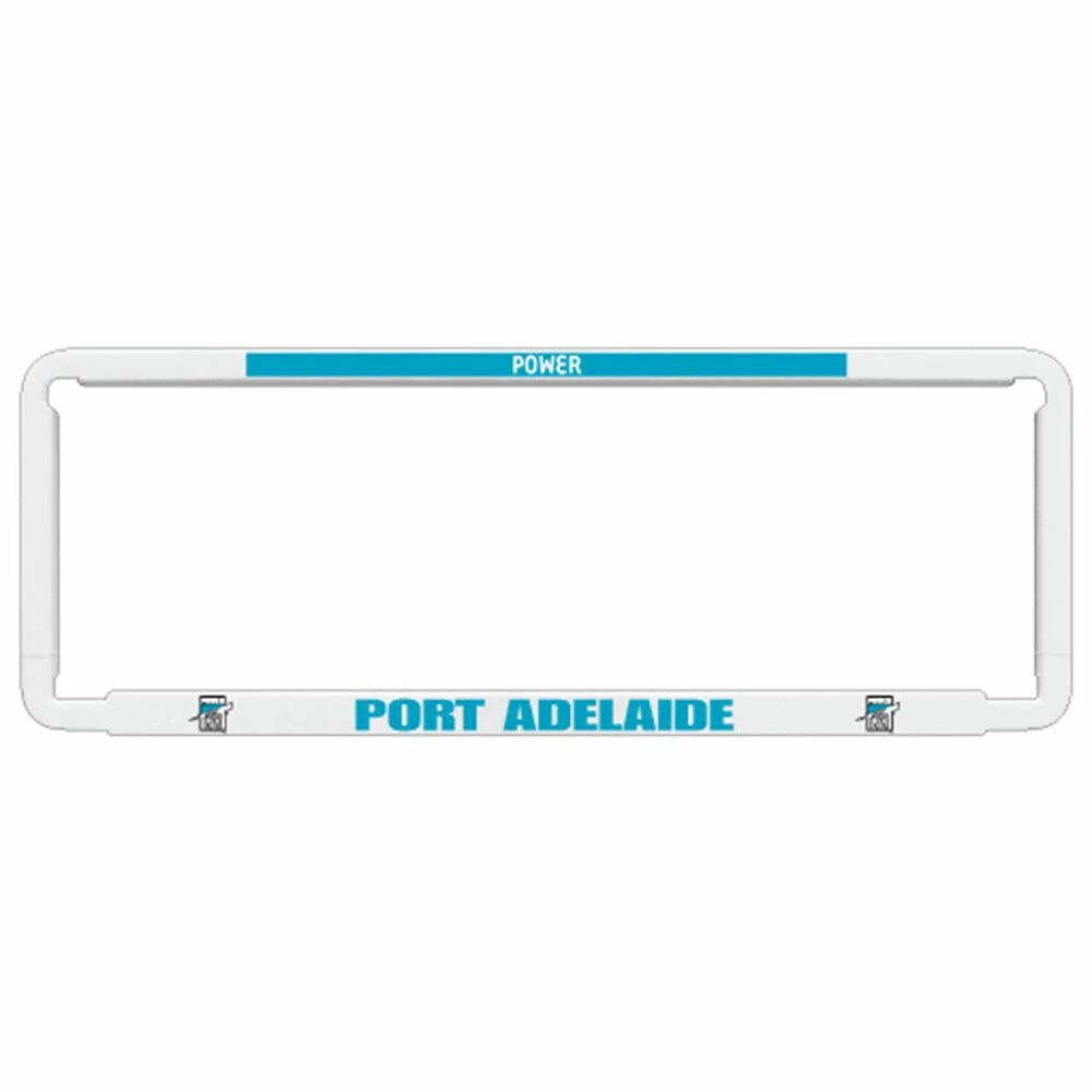 AFL Number Plate Protector - Power, 6 Figure Clear Standard