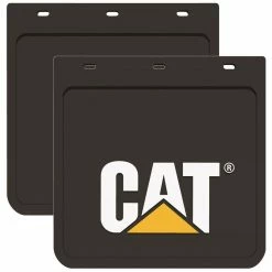 Caterpillar Mud Flaps - Pair, 11x11, MDCATB